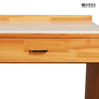 宏绮家具 书桌 大理石书桌 原木色 1200*550*750