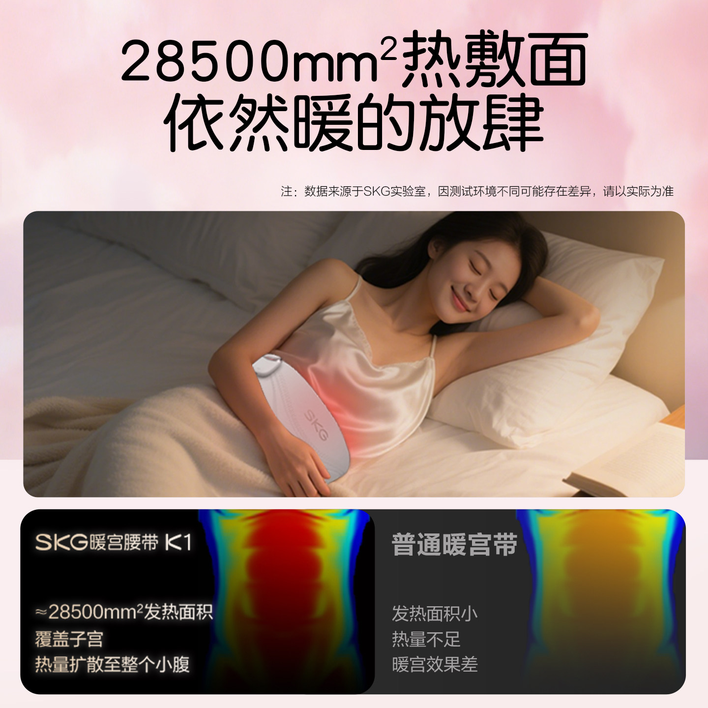 生日礼物SKG暖宫腰带K1腰部腰椎按摩仪智能护腰腹部加热敷揉捏无线便携高端生日送父母长辈男女友礼品高清大图