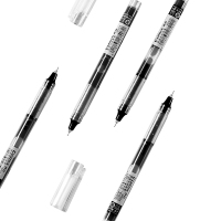 齐心 RP625 全针管直液式走珠笔 0.5mm 12支/盒 黑
