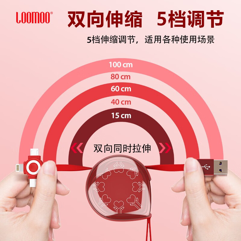 乐默(LOOMOO) 水凝快充收纳线 LCB-330高清大图