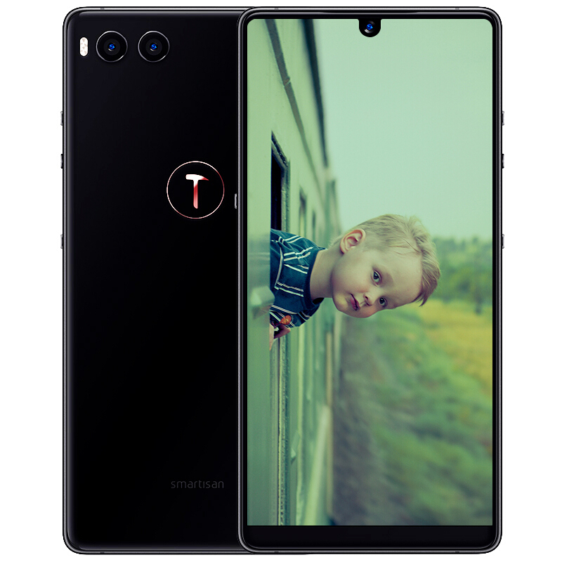 锤子(smartisan) 坚果 r1 全网通 8g 128gb 碳黑色 全面屏双摄 4g手机