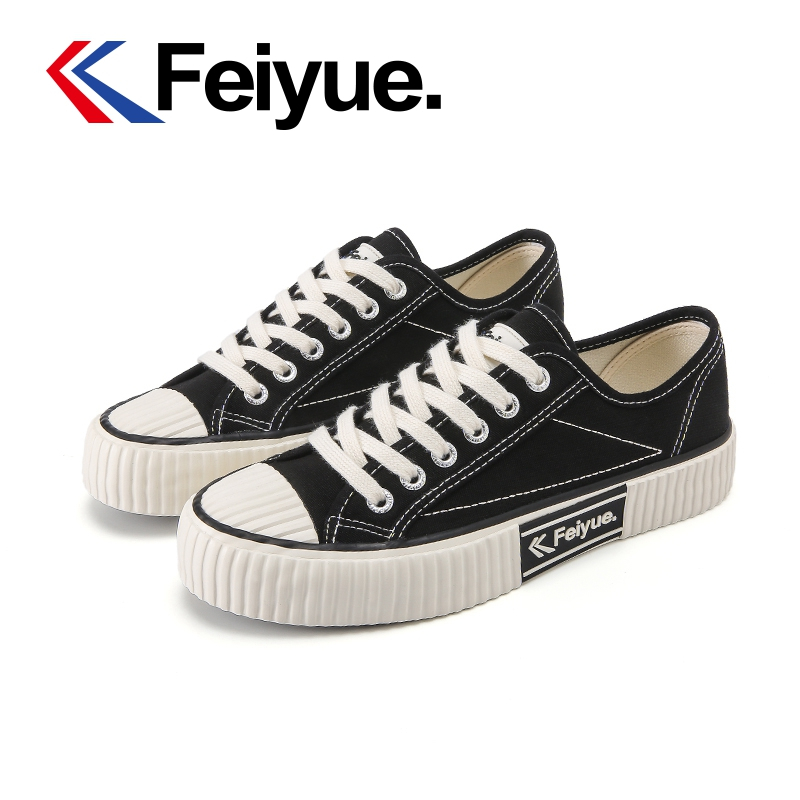 feiyue/飞跃经典帆布鞋学生休闲小白鞋百搭潮流饼干鞋女