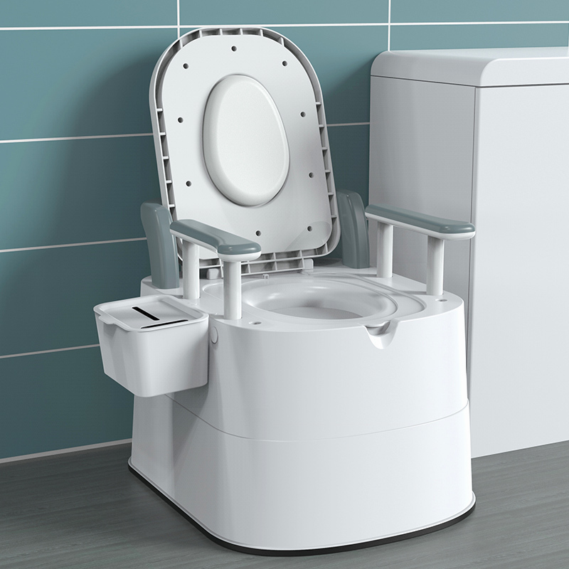 优勤移动马桶孕妇老人坐便器病人便盆便携式塑料尿盆成人室内家用简易