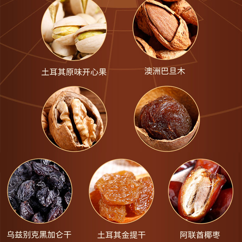 臻味 每日坚果干果年货节日团购送礼礼盒 孕妇休闲零食大礼包 环球优礼 1680g