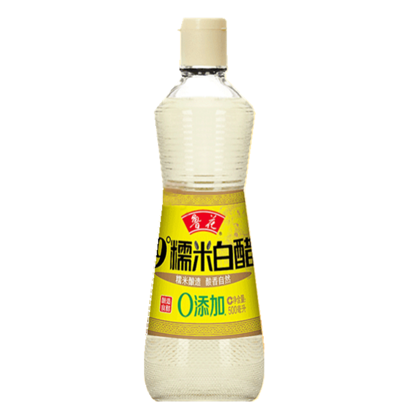 鲁花 9度0添加糯米白醋 500ml/500ml*2 糯米酿造 酸香自然 新老包装随机发货高清大图