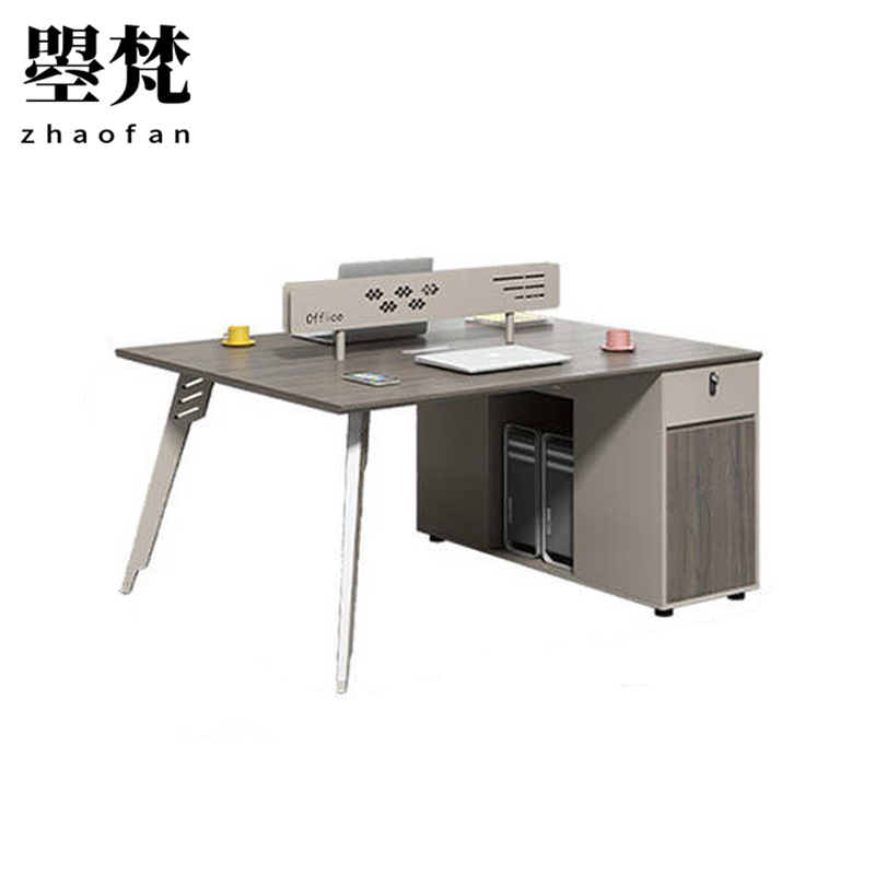 曌梵办公室双人位1.4米张高清大图