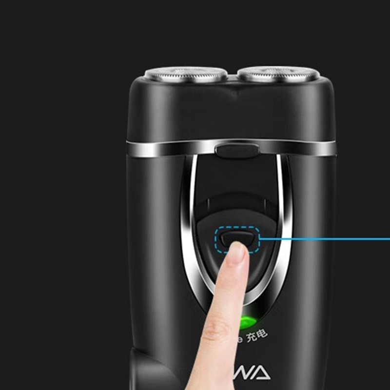 雷瓦电动剃须刀小巧机身智能旋转双刀头磨砂工艺RA-100A高清大图