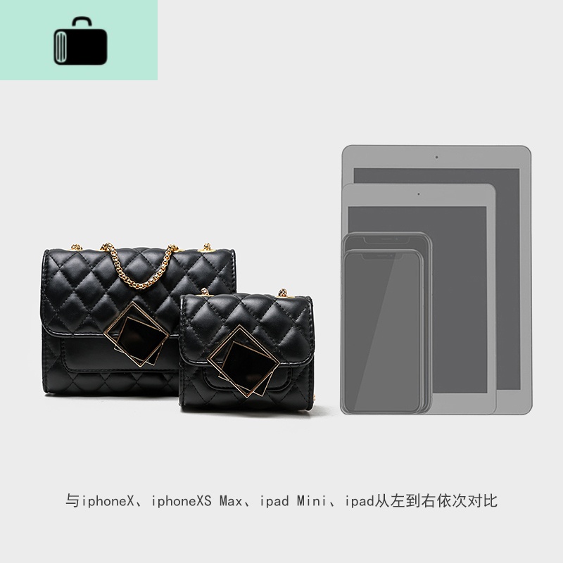 包包女包2020新款潮菱格链条小包网红ins百搭单肩斜挎包NEWLAKE_872高清大图