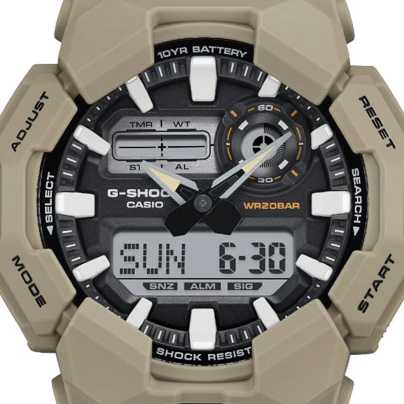 G-SHOCK多功能防水双显石英男表防水Bar夜光计时世界时功能运动手
