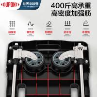 DuPont杜邦世界500强折叠小推车手推车手拉车平板车拉杆行李车便携拖车拉货搬运乌龟车购物车家居绿色小推车承重300斤
