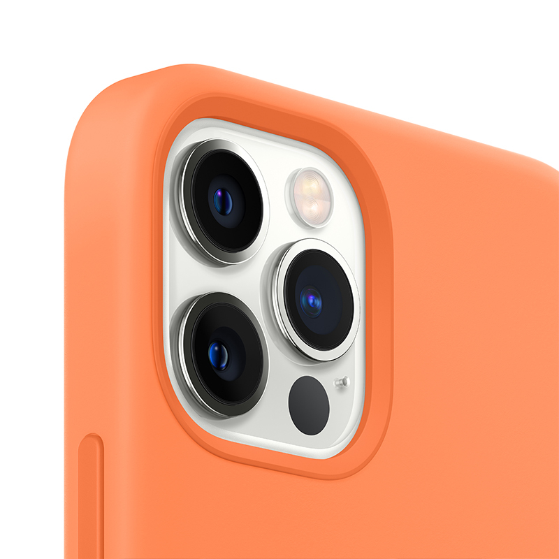 Apple 原装 iPhone 12 Pro Max MagSafe硅胶外壳 金橘色 12 Pro Max专用手机壳