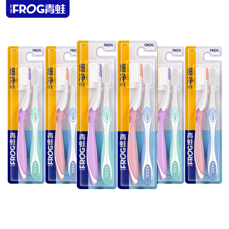 青蛙(FROG)物语系列202牙刷2支装*6板 QT202*6