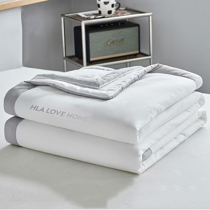 海澜之家夏凉被A类空调被可水洗薄款150*200cm承德灰高清大图