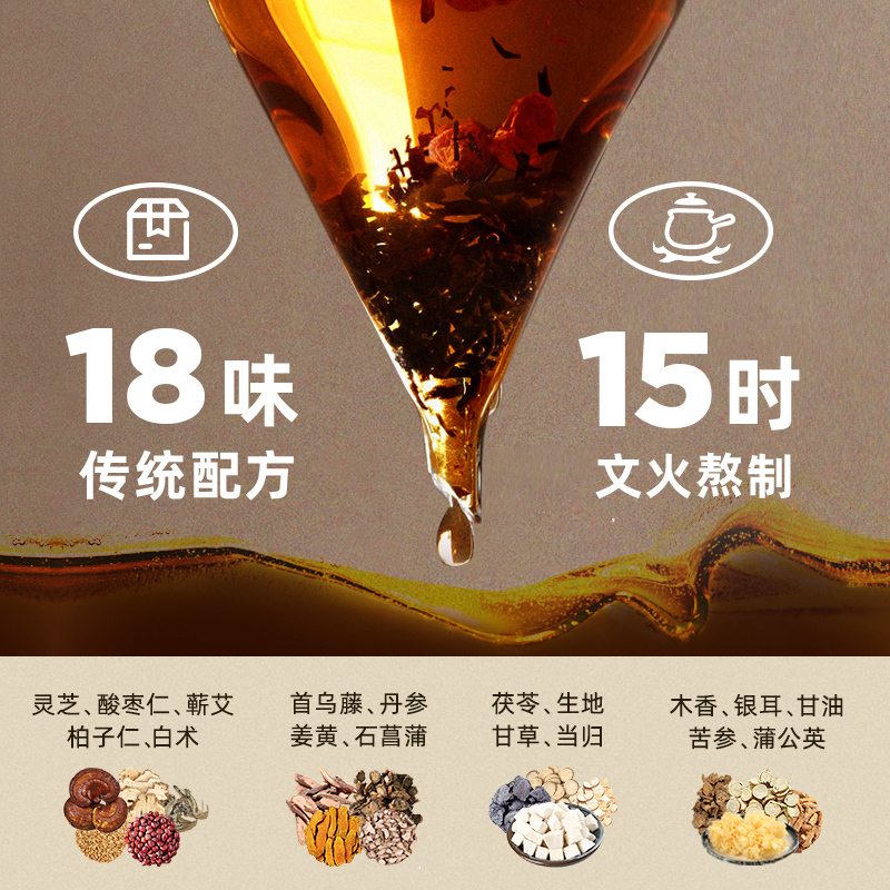 元气达人 灵芝臻萃18味草本足浴汤7袋*3盒