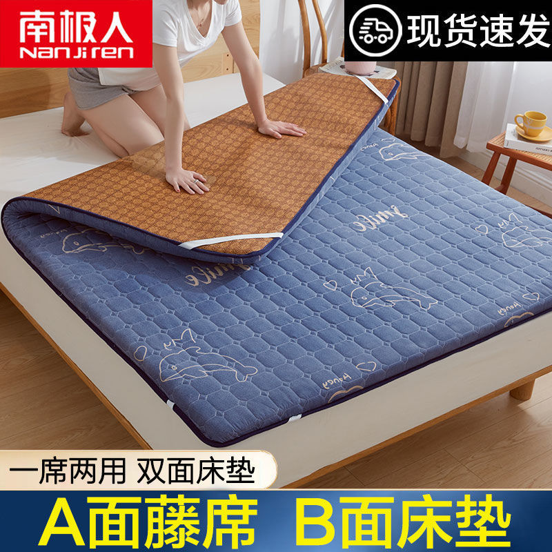 床垫子软垫加厚宿舍单人垫被冬夏季凉席两用折叠垫褥子家用高清大图