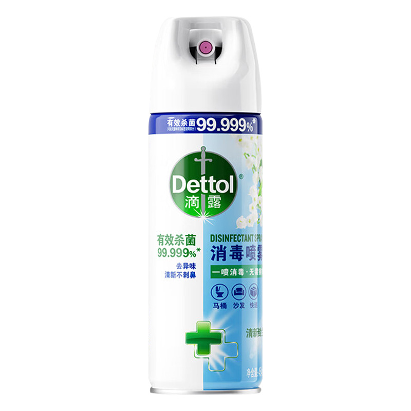 滴露消毒喷雾消毒杀菌除臭衣物去异味清新铃兰454ml*1瓶高清大图