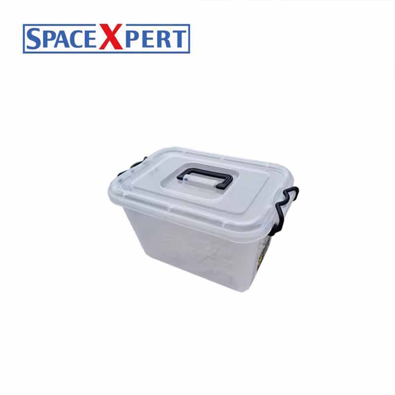 空間専門家(SPACEXPERT) 收纳箱塑料储物箱8L透明 提手箱高清大图