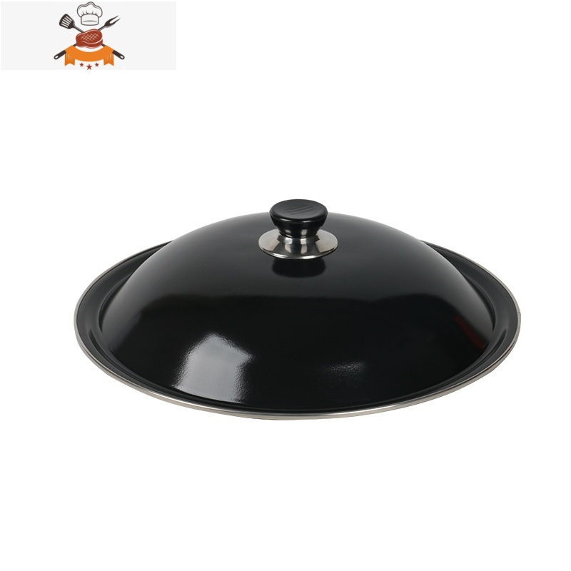 32cm炒锅盖炒菜锅盖家用搪瓷通用老式32寸炒锅锅盖32公分轻便高盖