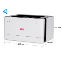 联想L100DW/L100D打印机小型家用自动双面打印无线WIFI链接智能家用手机快捷打印 官方标配
