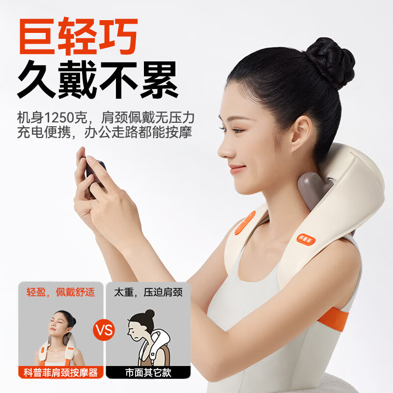 科普菲(keepfit)KPF-Neck08肩颈斜方肌按摩仪肩颈按摩器 (弹性按摩头)(单位:个)高清大图