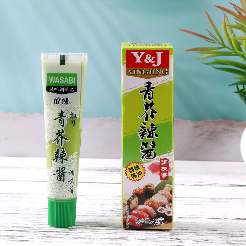 芥末酱日式青芥辣酱 43g辣根酱青芥末膏鱼生寿司刺身烧烤调味酱 优质青芥辣43g1支