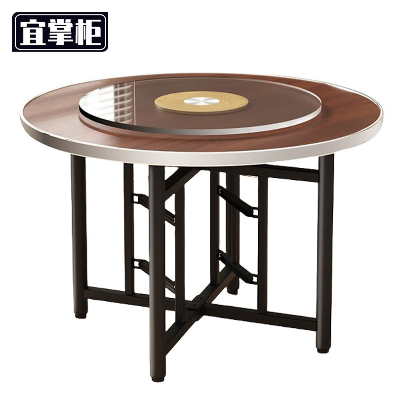 宜掌柜 圆形餐桌 1.6米含转盘 套高清大图
