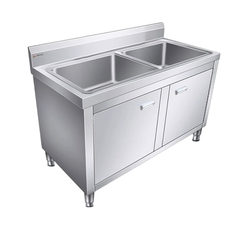 明焌佳宝加厚水槽 不锈钢双星水池柜 1560型高清大图