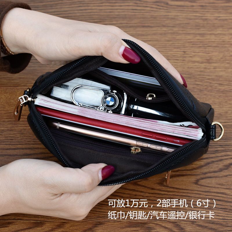 女包2019新款手拿斜跨包时尚手机包迷你贝壳包零钱包两用小包包女