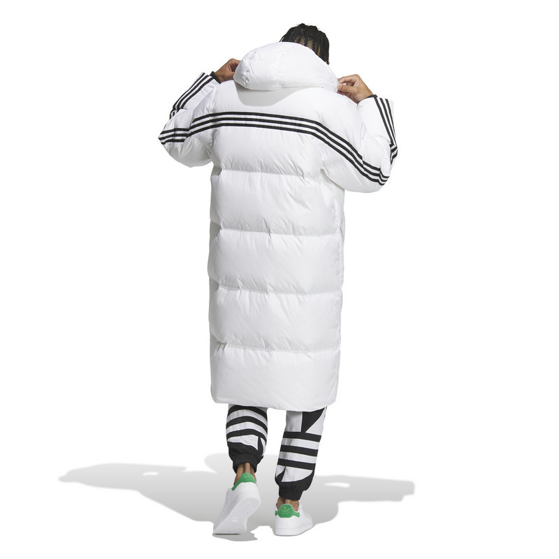 adidas 阿迪达斯三叶草外套冬季男子保暖防风长款运动羽绒服 IU4832