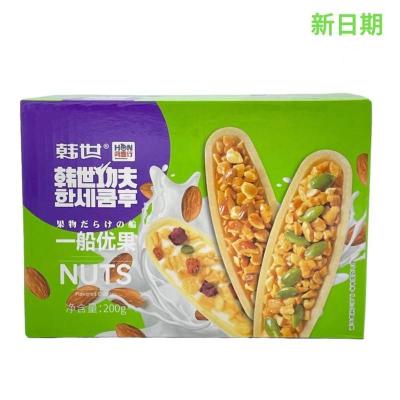一船坚果三种混合5袋[尝鲜] 小叶酥日式坚薄脆花生酥巴旦木船型休闲