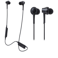 铁三角(audio-technica)ATH-CKR75BT无线入耳式耳机 (黑色)带线控