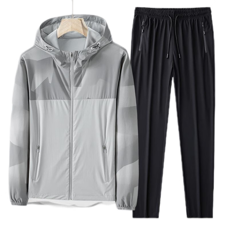 Tduo羽毛球长袖套装 E6 套 浅灰 3XL