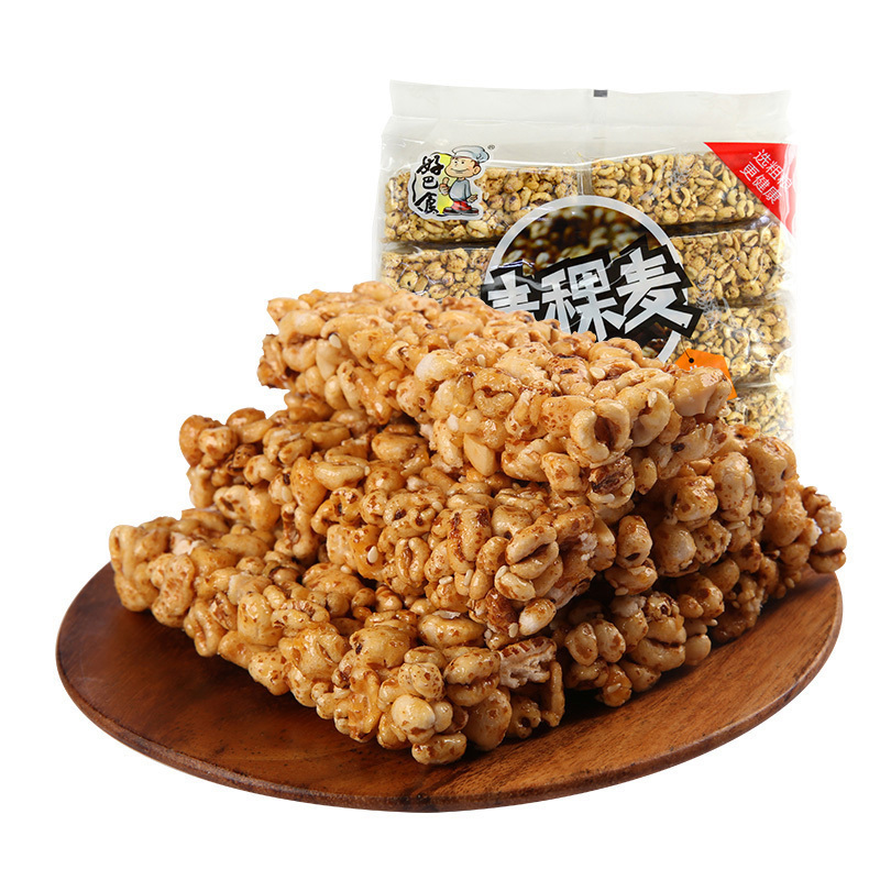 好巴食 米花糖青稞麦 400g*3手摇爆米花童年回忆独立小包装