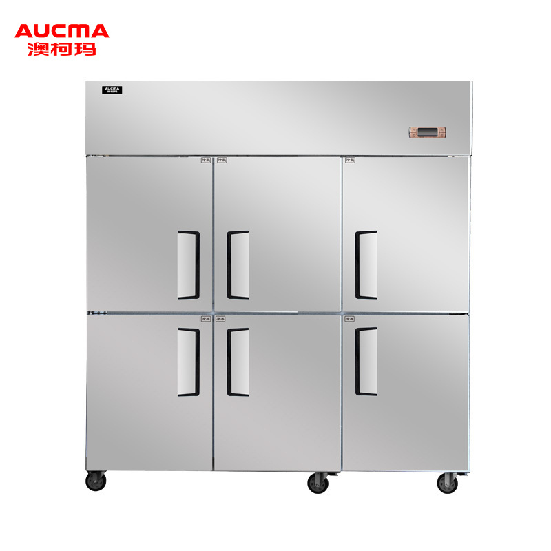 澳柯玛(Aucma)VCF-1.4D6MT-XB1400升厨房冰箱全铜管双温商用六门冰箱立式冷柜冷藏冷冻柜点菜冰柜(X)