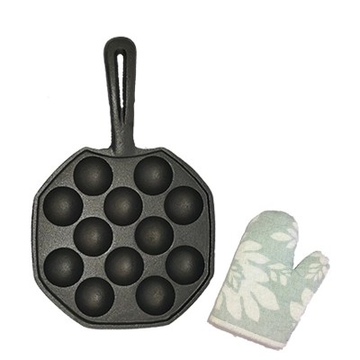 12孔单锅只赠手套-5P2 章鱼小丸子锅家用迷你不粘锅章鱼烧机鱼丸炉鹌鹑蛋材料模具
