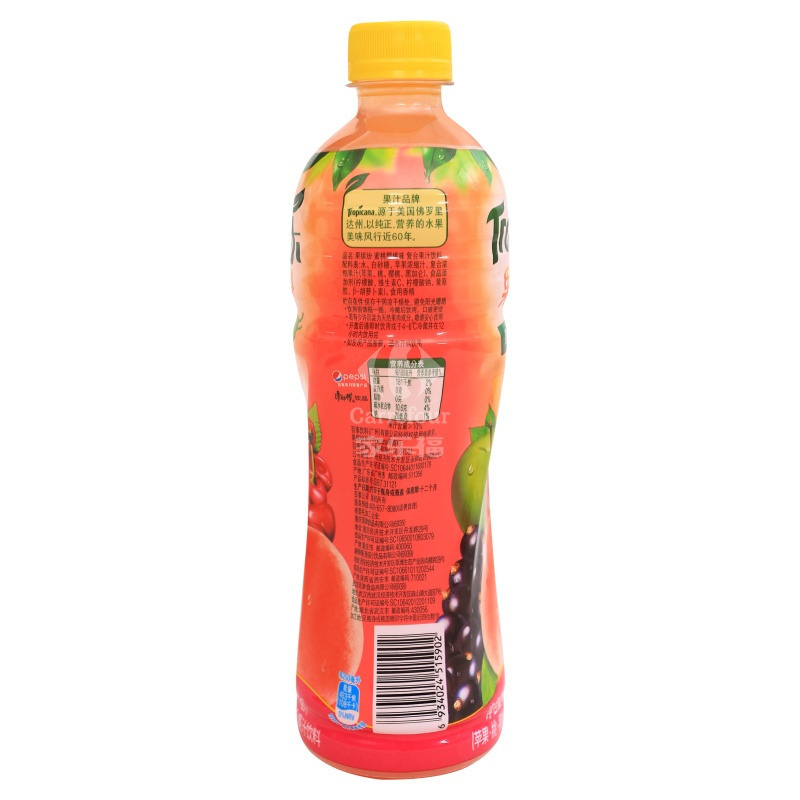果缤纷蜜桃樱桃美味果汁500ml