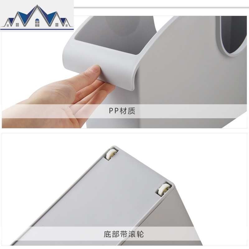 厨房滑轮锅盖架置物架橱柜收纳推拉盒锅具收纳架塑料调料架储物架 三维工匠高清大图