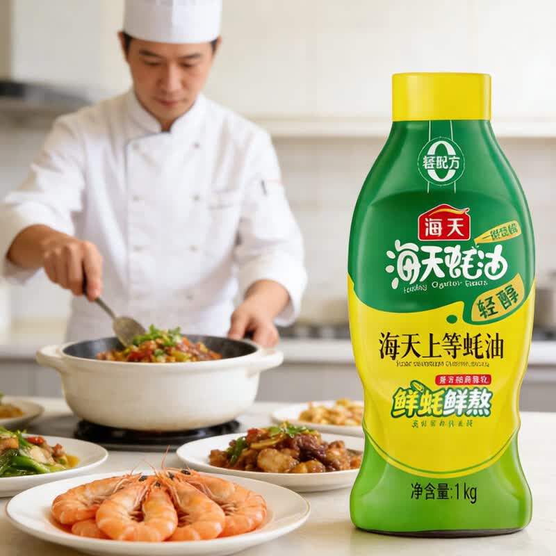 海天 蚝油 轻醇上等蚝油1kg×4瓶 零添加厨房调味提鲜增味炒菜火锅蘸料上等蚝油 KJDF-20251029-0024高清大图