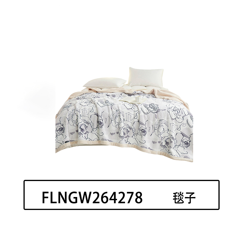 妃莲娜 FLNGW264278 200*230cm 欧棉绒双面加厚绒印花 (计价单位:条) 多色