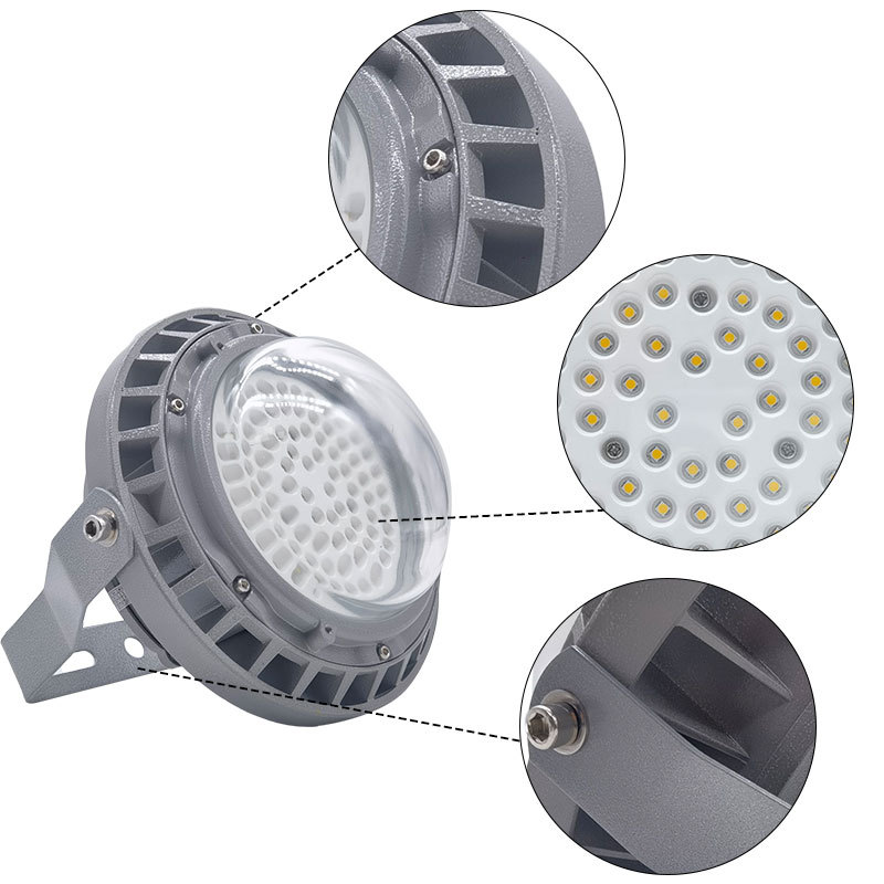 明特佳 MTJ-FPD8504D 100W、IP66、AC220V、5700K、LED平台灯(计价单位:套) 灰色高清大图