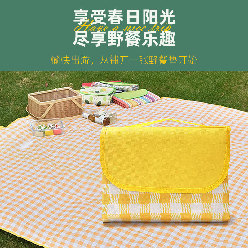 野餐垫防潮垫加厚防水户外露营帐篷折叠便携公园草坪野炊垫子坐垫高清大图