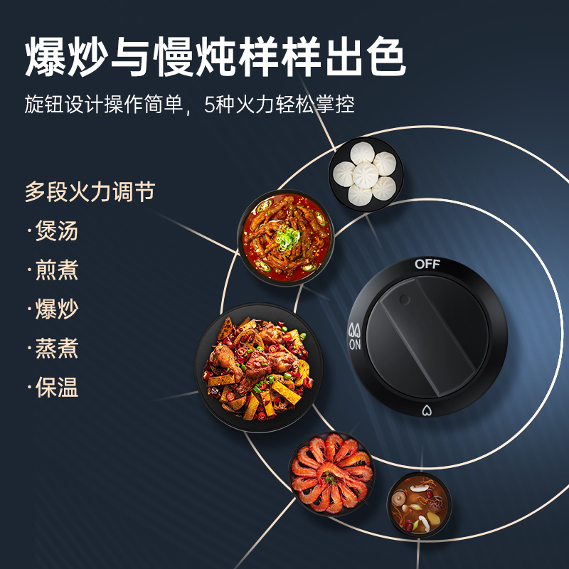 红日 (RedSun) 红外线家用台式燃气灶单灶不锈钢面板易清洁单眼灶 JZY-ED3 液化气高清大图