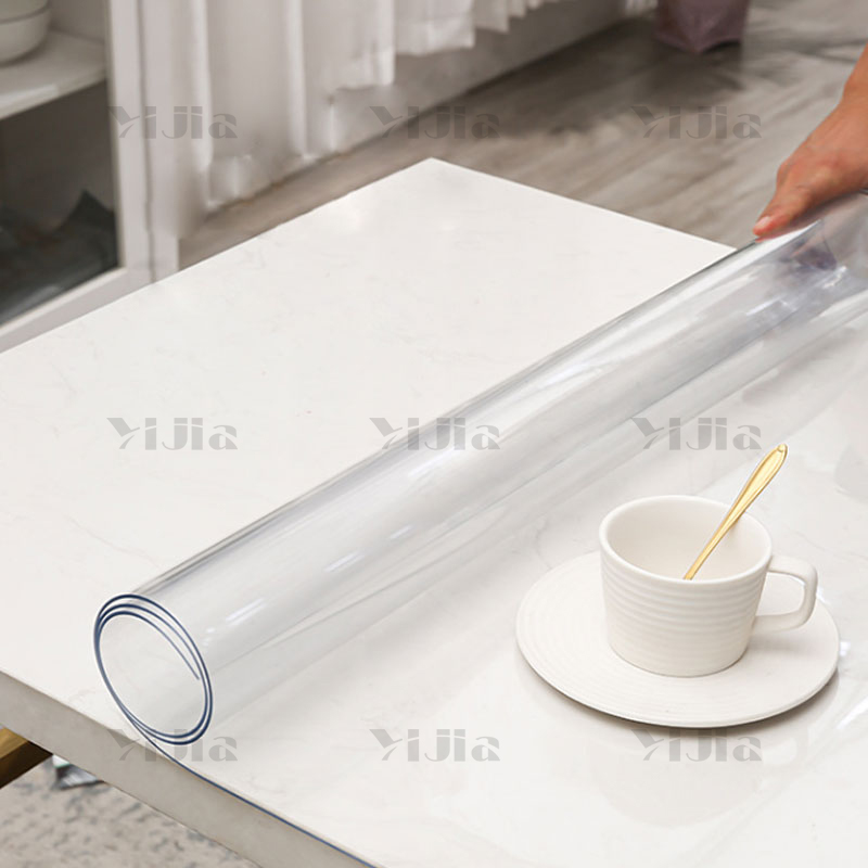 翌嘉YJ40618113 透明桌布pvc餐桌垫茶几垫防水防油软玻璃 70*140高清大图