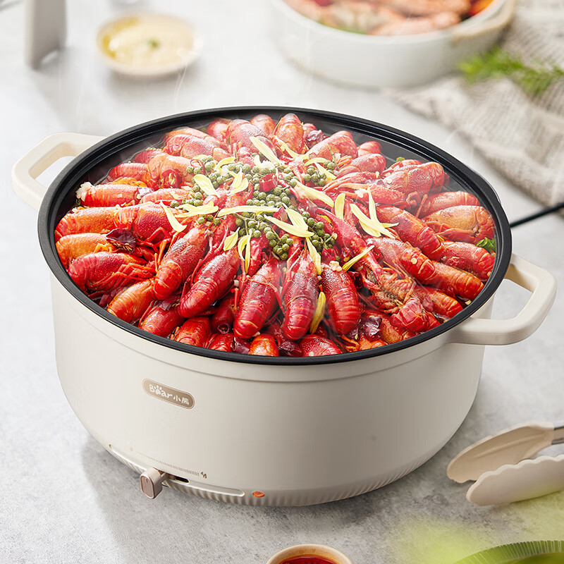 小熊(Bear) 电火锅 5L多功能锅 电煮锅分体式家用电热锅料理火锅 DHG-J50P1高清大图
