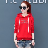 NBUSMK潮品超火卫衣女士秋季薄款小外套女短款带帽衫遮肉休闲运动上衣显瘦潮