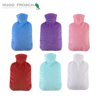德国原装进口HUGO FROSCH注水热水袋绒布原装外套 无异味PVC注水冲水暖水袋
