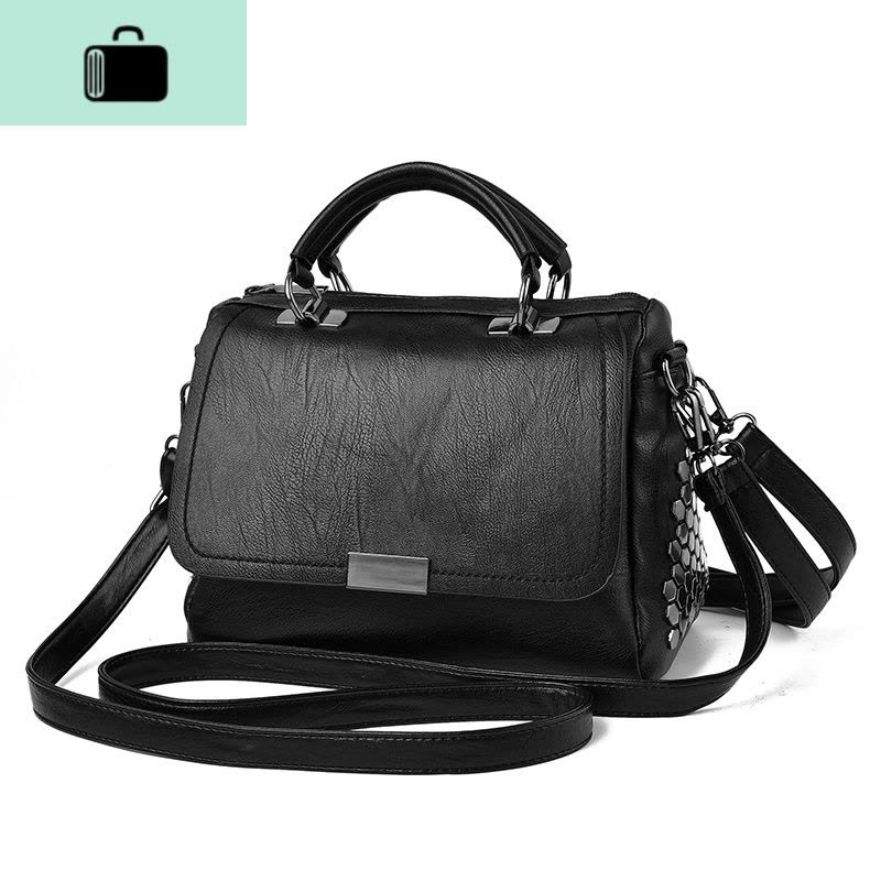 女士包包2020新款手提包单肩包斜挎包软包时尚百搭小包包三种配带NEW LAKE女士单肩包图片