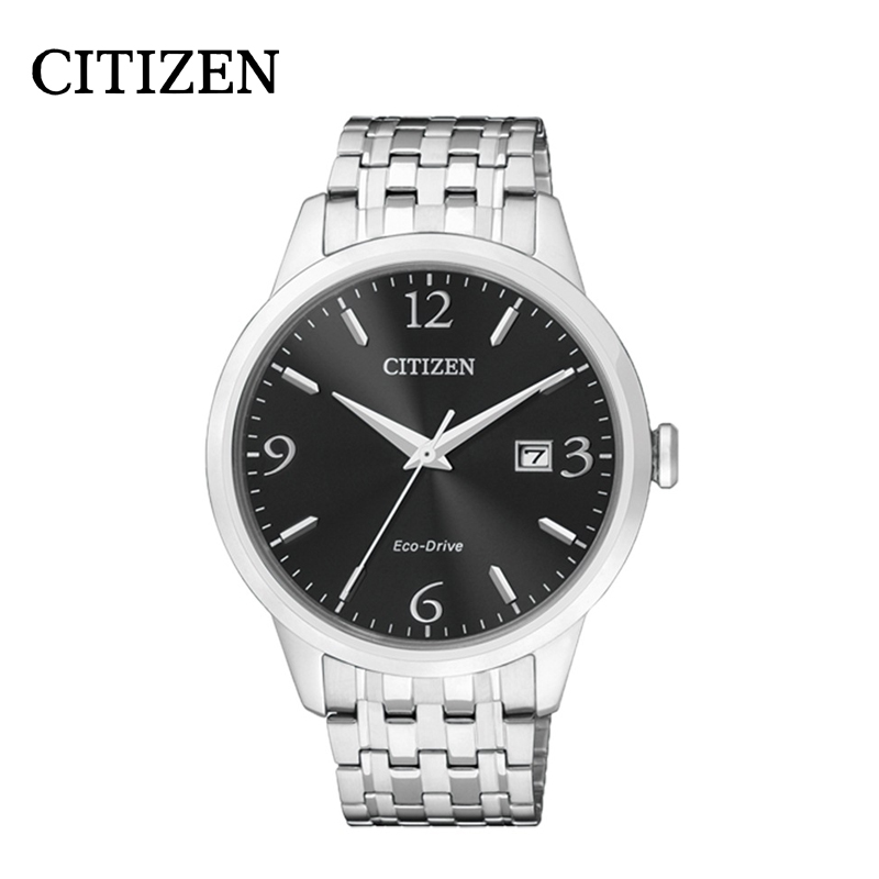 西铁城(CITIZEN)手表 光动能不锈钢带休闲男表BM7300-50E