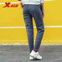 特步(Xtep)女运动长裤正品2018冬新款加绒保暖针织常规型常规款休闲卫裤运动长裤882428639038