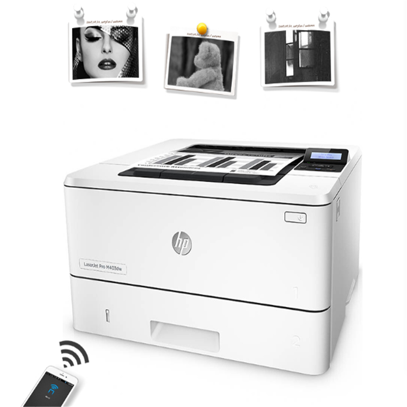 hdst惠普hpm403dn黑白激光打印机双面高速商用办公a4文件文档黑白激光